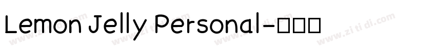 Lemon Jelly Personal字体转换